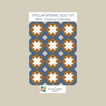 Sit & Sew Quilt Kit: Stellar Mosaic - Mid-Century Colorway (Throw-Size 54x72")