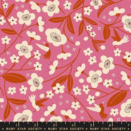 Ruby Star Society | Persimmon | Blossom Florals in Hibiscus | RS1121 11