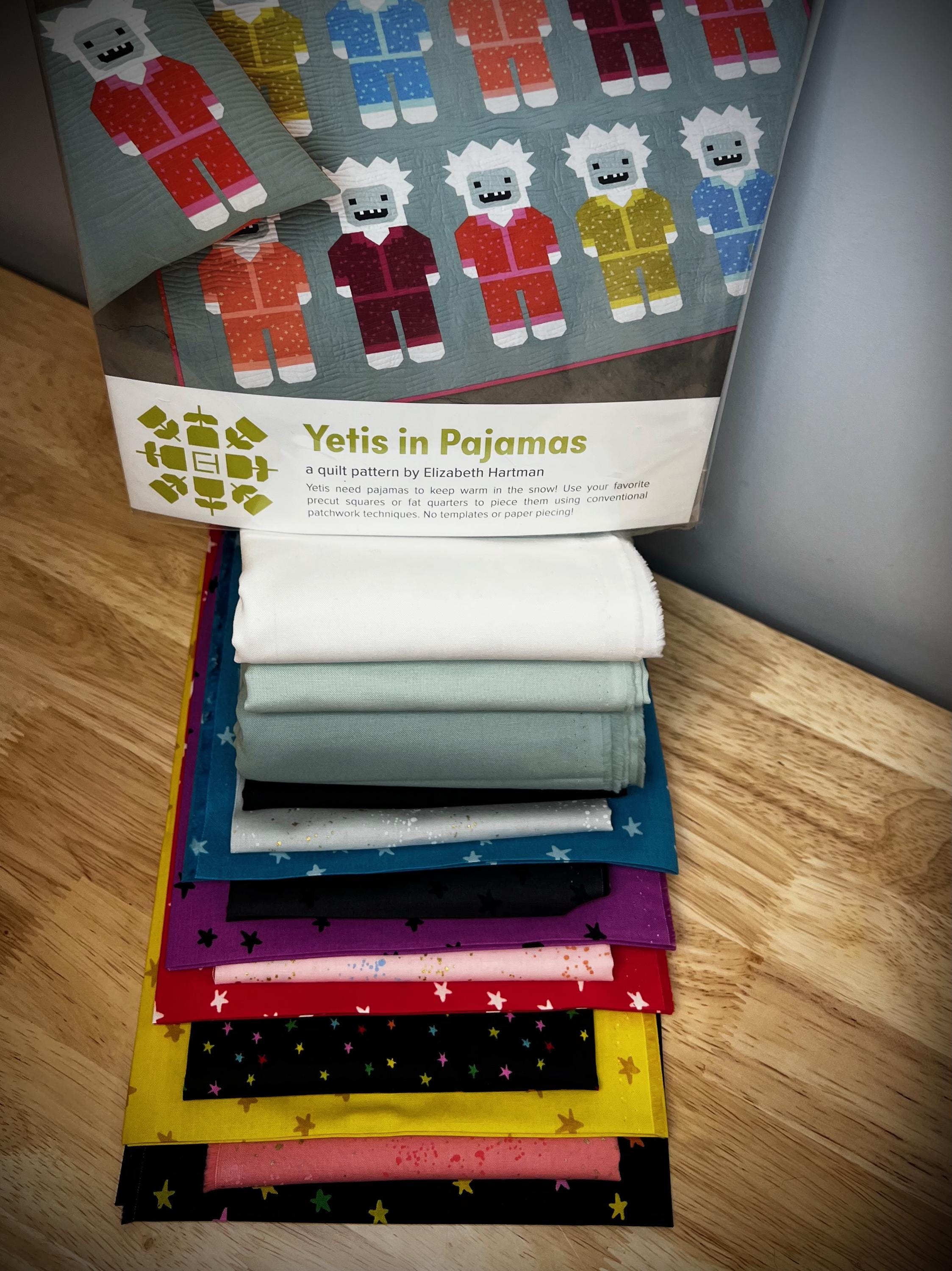 Yetis in Pajamas Quilt Top Kit: Ruby Star Society Lap Quilt (58x69")
