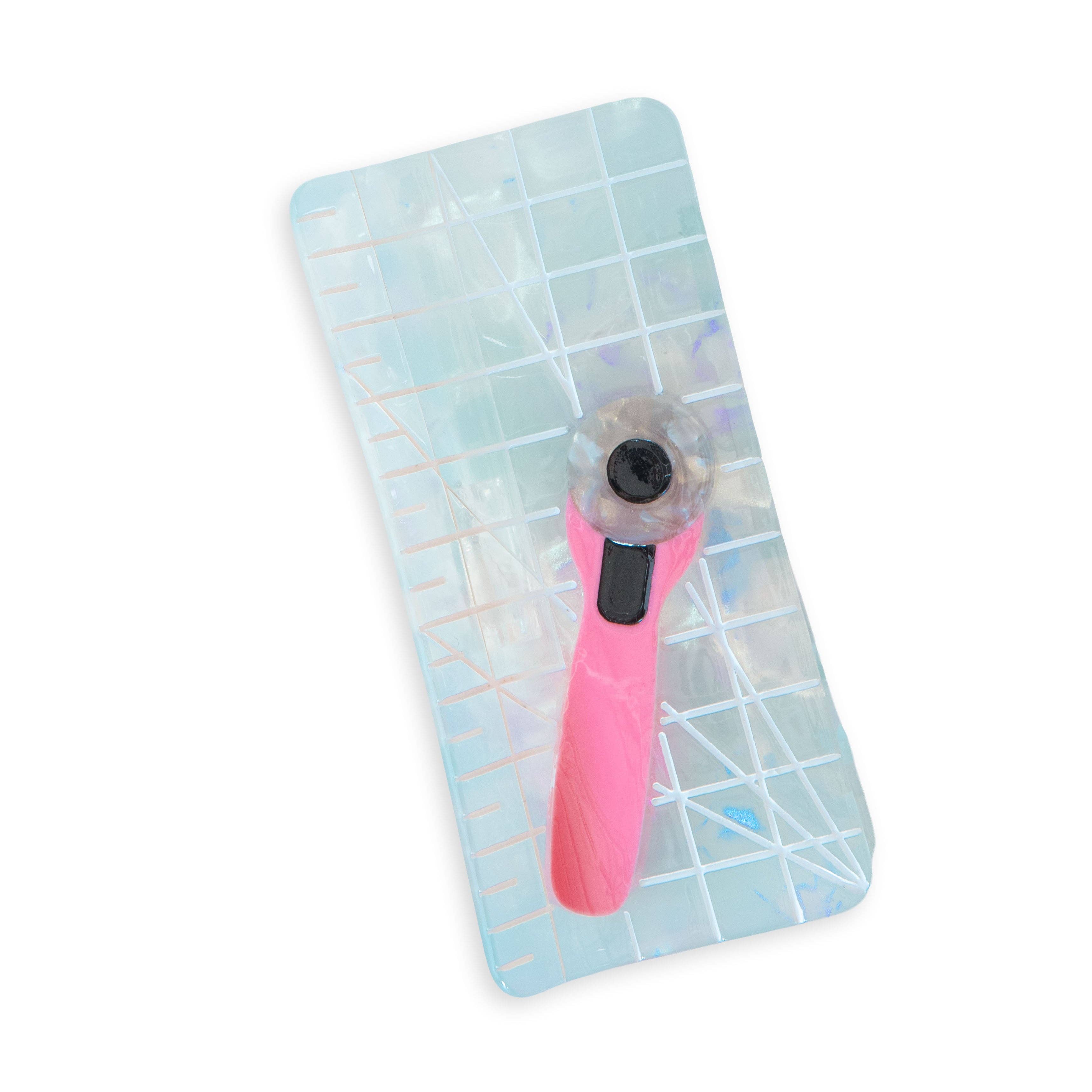 Ruler and Rotary Cutter Hair Claw Clip