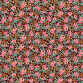 Cotton + Steel Fabrics | Rifle Paper Company | Garden Party | Metallic Burgundy Rosa