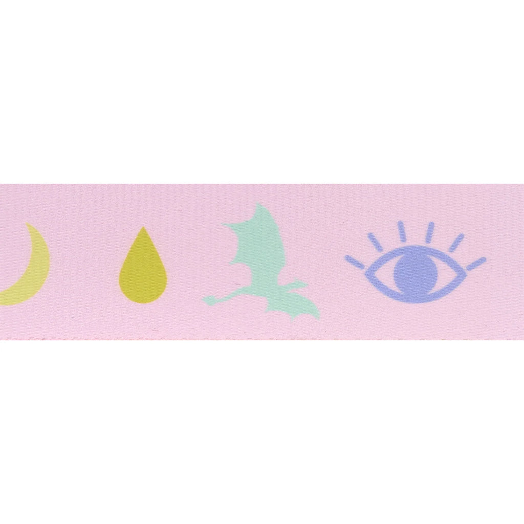 Tula Pink | Legendary Webbing 1.5" Charmed in Wild Orchid (Cut by the Yard)