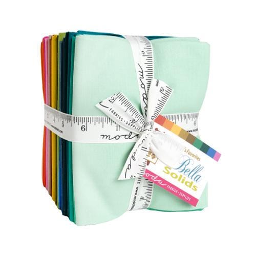 Elizabeth Hartman's Favorite Bella Solids | Fat Quarter Bundle | 25 Fat Quarters | 9900ABE