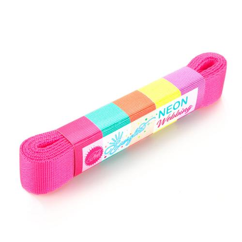 Tula Pink | EverGlow Webbing 1" Cosmic/Pink | TKP 92 2Y 1 11