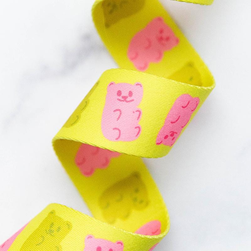 Ruby Star Society | Gummy Bears in Citron 1.5" Webbing