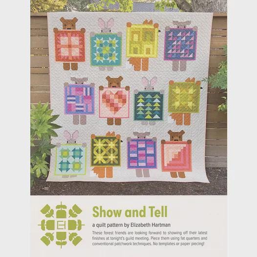 Elizabeth Hartman | Show & Tell/Bella Solids 2025 Quilt Kit 9900E (75" x 85")