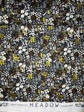 Cotton + Steel Fabrics | Rifle Paper Company | Meadow | Metallic Gray Floral