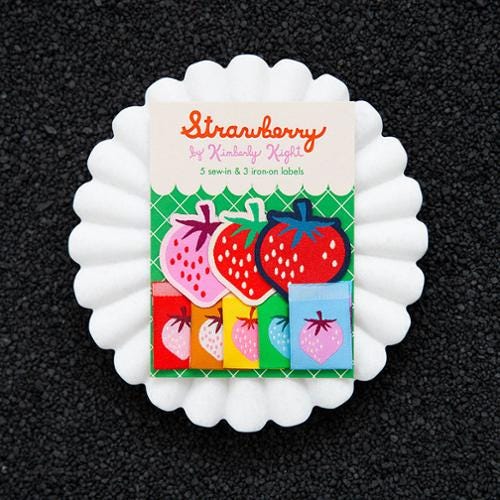 Ruby Star Society | Lolly Tags Strawberry in Rainbow (8 tags)