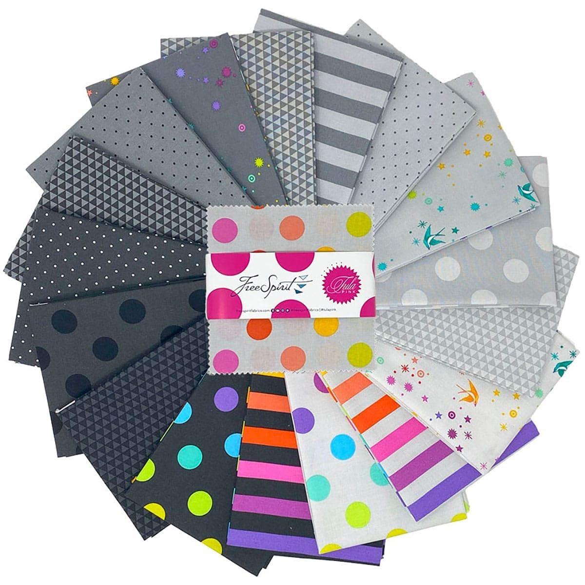True Gray || Tula Pink || Precuts Charm Pack/Fat Quarter