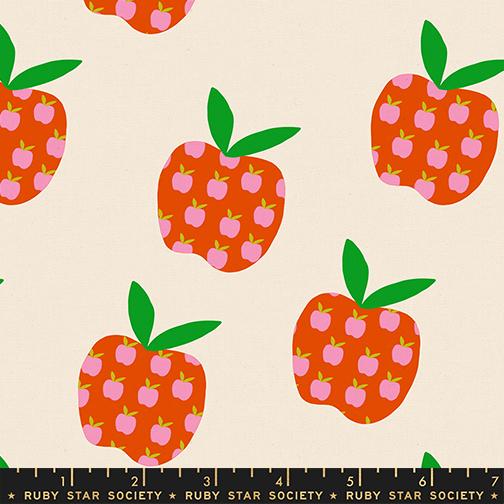 Ruby Star Society | Mysic Fable | Canvas Fabric: Apples in Natural RS4152 11L