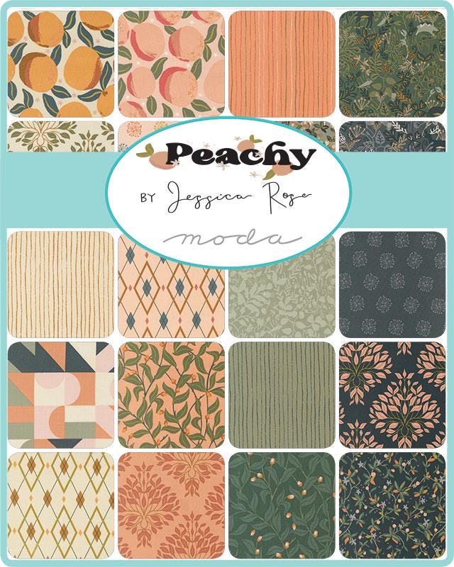 Jessica Rose | Peachy | Pre-cut Fat Quarter Bundle 33 FQs|  38150AB