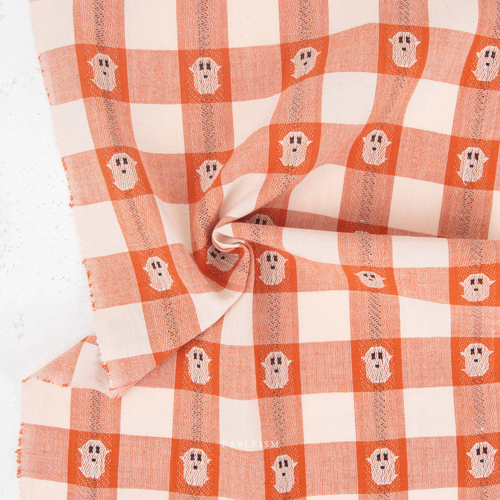 Fableism | Ghosties with the Mosties | Ghostie Gingham in Pumpkin