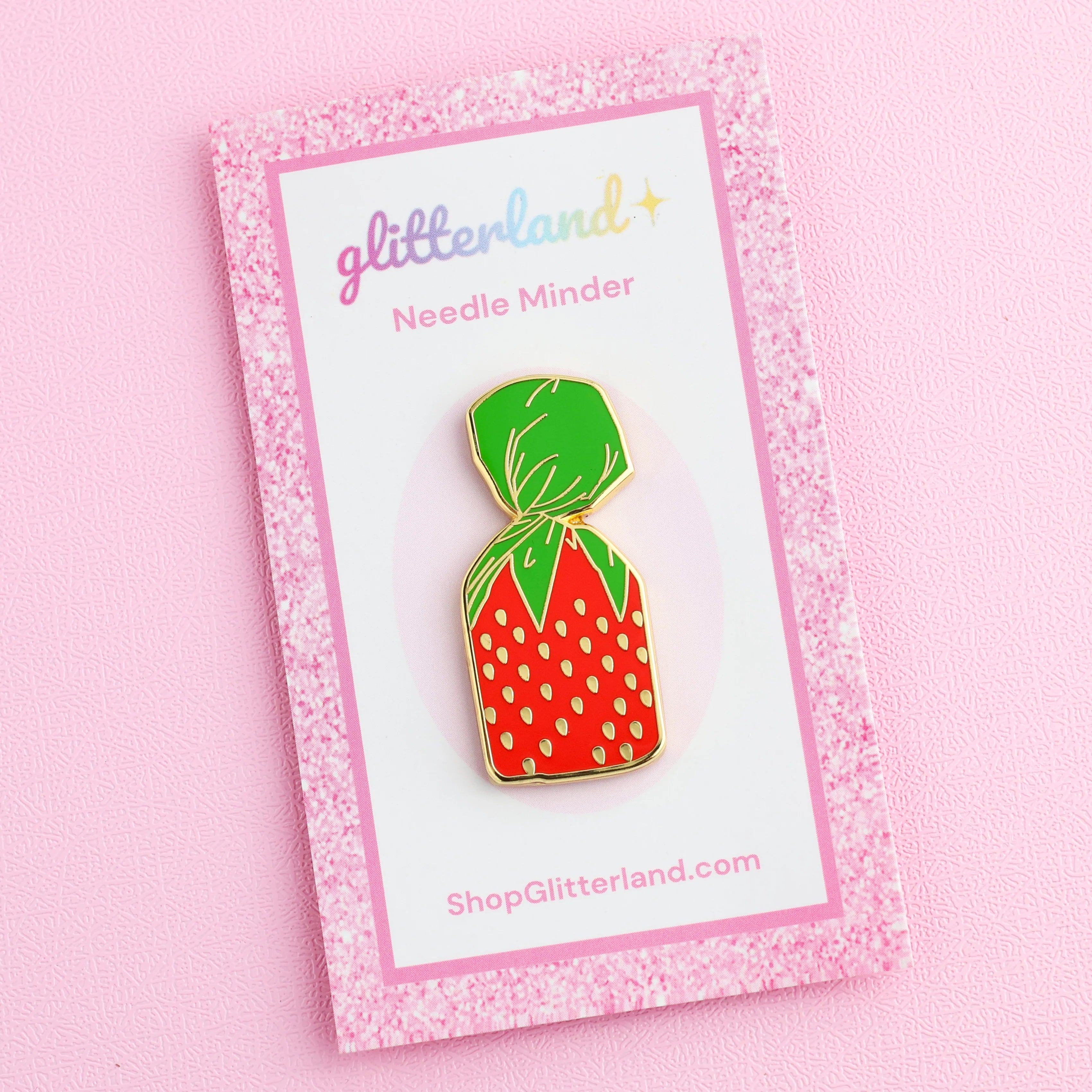 Glitterland | Strawberry Candy Needle Minder