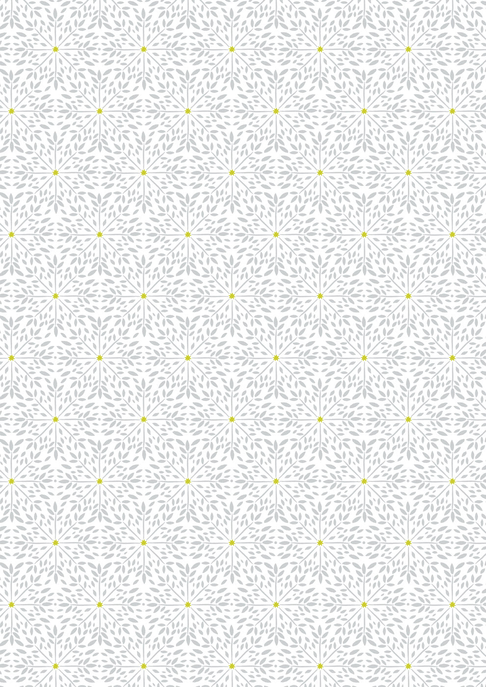 Lewis & Irene | Winter Solstice | Winter star grey on white (with gold metallic) - L57A