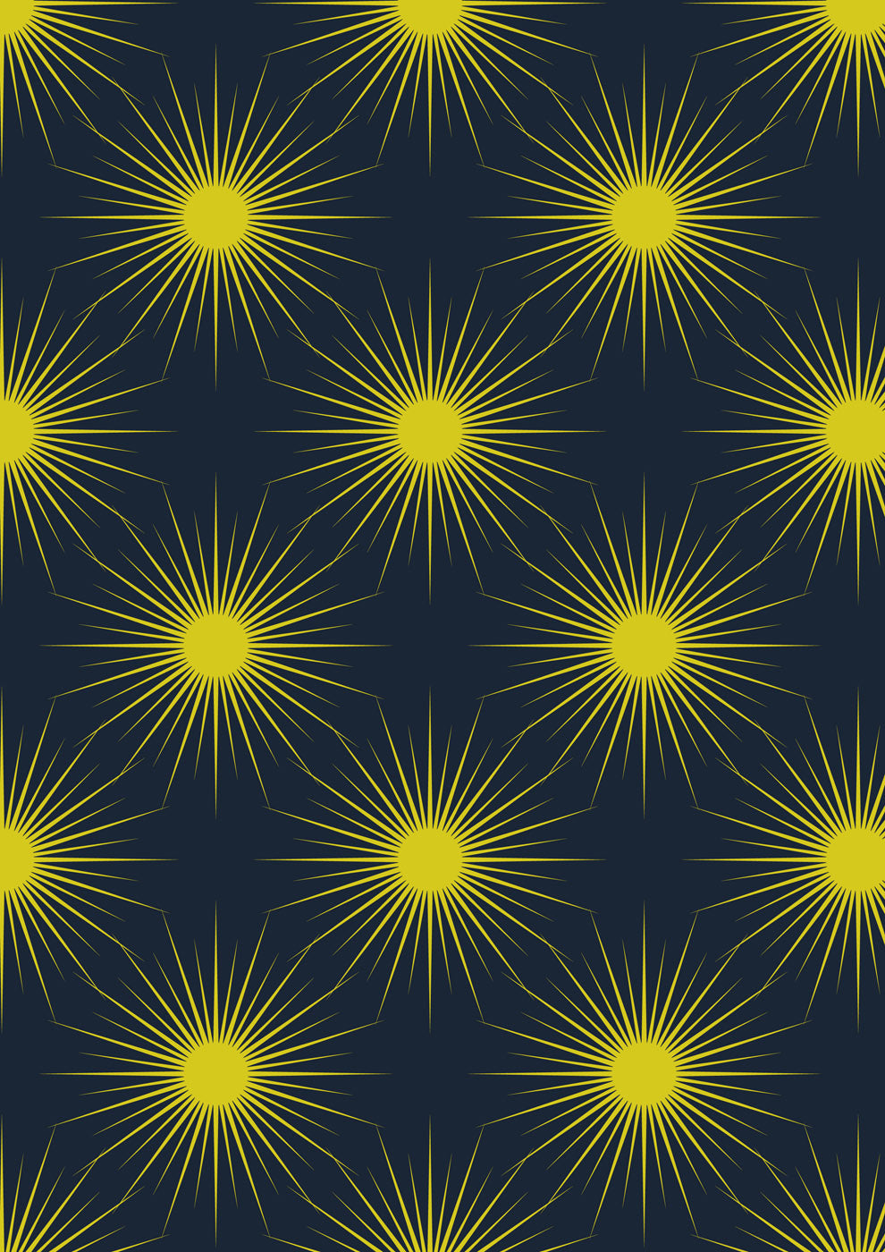 Lewis & Irene | Winter Solstice | Solstice sun on midnight blue (with gold metallic) - L58C