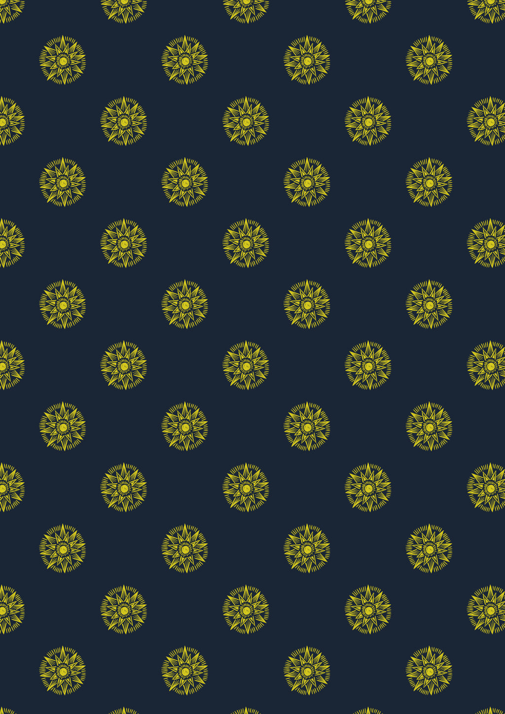 Lewis & Irene | Winter Solstice | Small solstice shining star on midnight blue (with gold metallic) - L59C