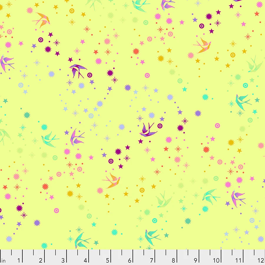 Tula Pink | True Colors | Fairy Dust - Lime