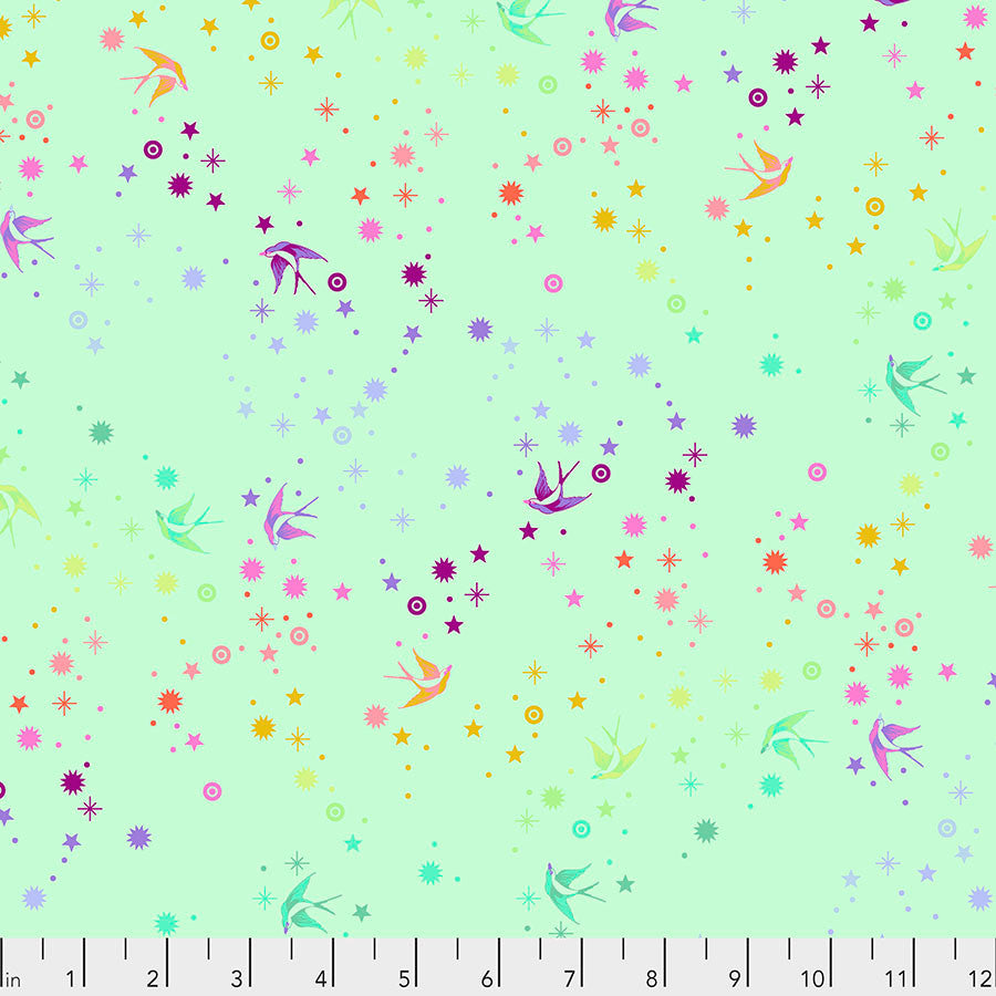 Tula Pink | True Colors | Fairy Dust - Mint