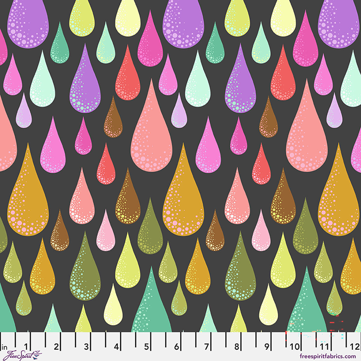 Tula Pink | Prince Charming Déjà Vu | Dew Drops - Licorice PWTP275.LICORICE