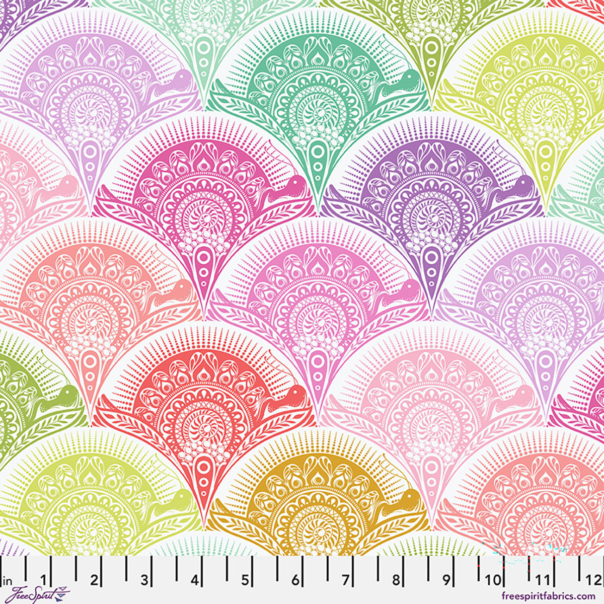 Tula Pink | Prince Charming Déjà Vu | Snail Scallop - Sugar Rush