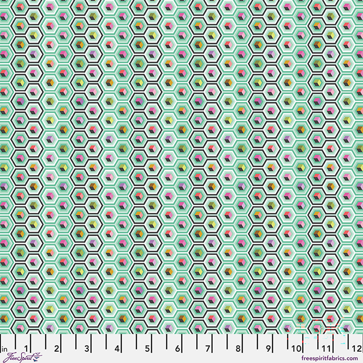 Tula Pink | Prince Charming Déjà Vu | Hex Box - Sweet Mint