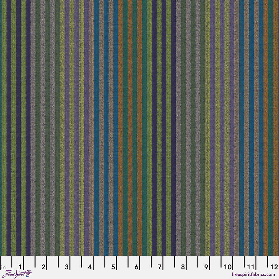 FreeSpirit | Kaffe Fassett | Woven Stripes - Caterpillar Stripe - Dark