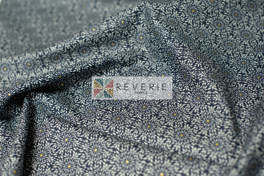 Lewis & Irene | Winter Solstice | Winter star on midnight blue L57C