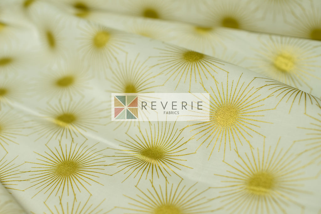 Lewis & Irene | Winter Solstice | Solstice sun on white (with gold metallic) - L58A