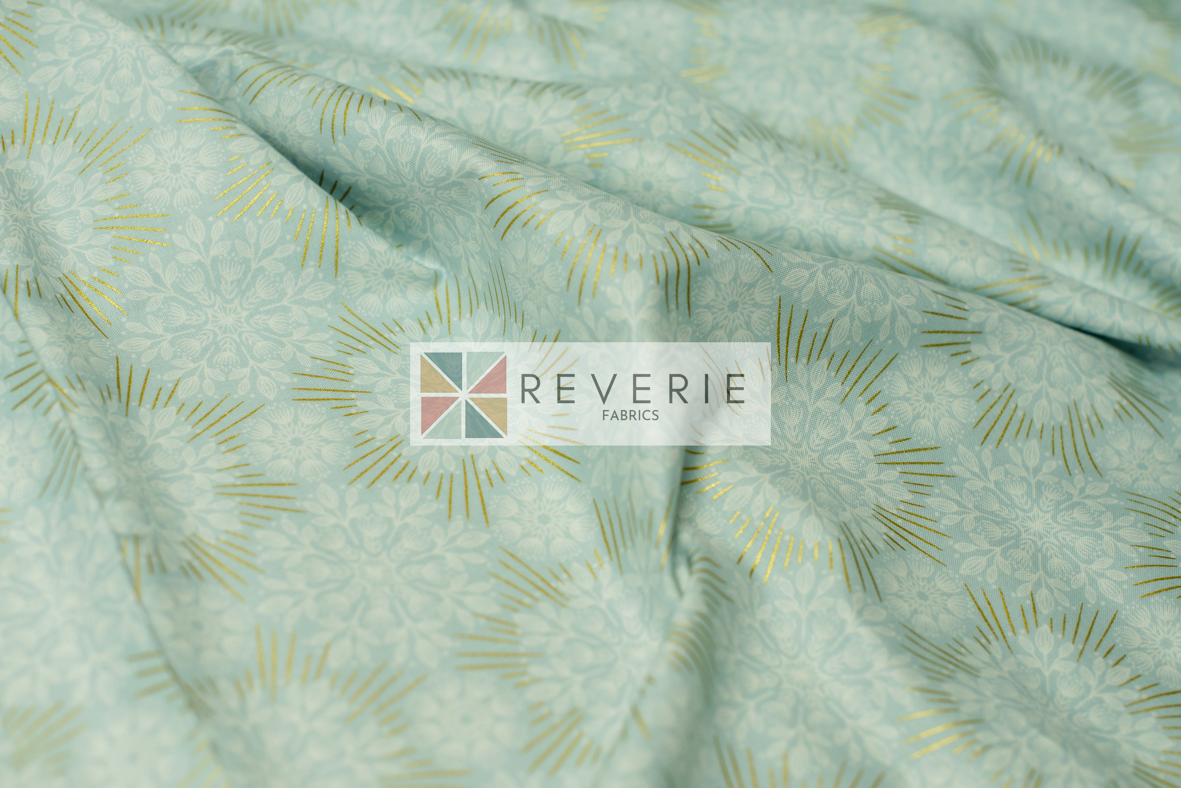 Lewis & Irene | Winter Solstice | Winter solstice flowers on light sky (with gold metallic) - L61A