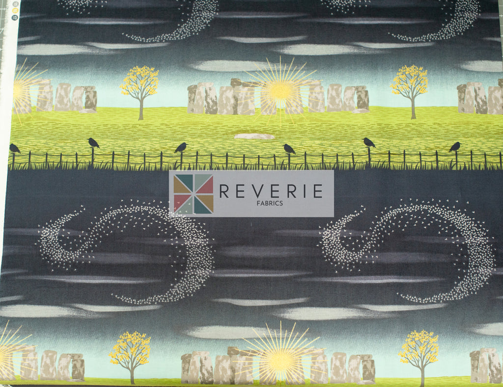 Lewis & Irene | Winter Solstice | Stonehenge stripe (with gold metallic) - L53