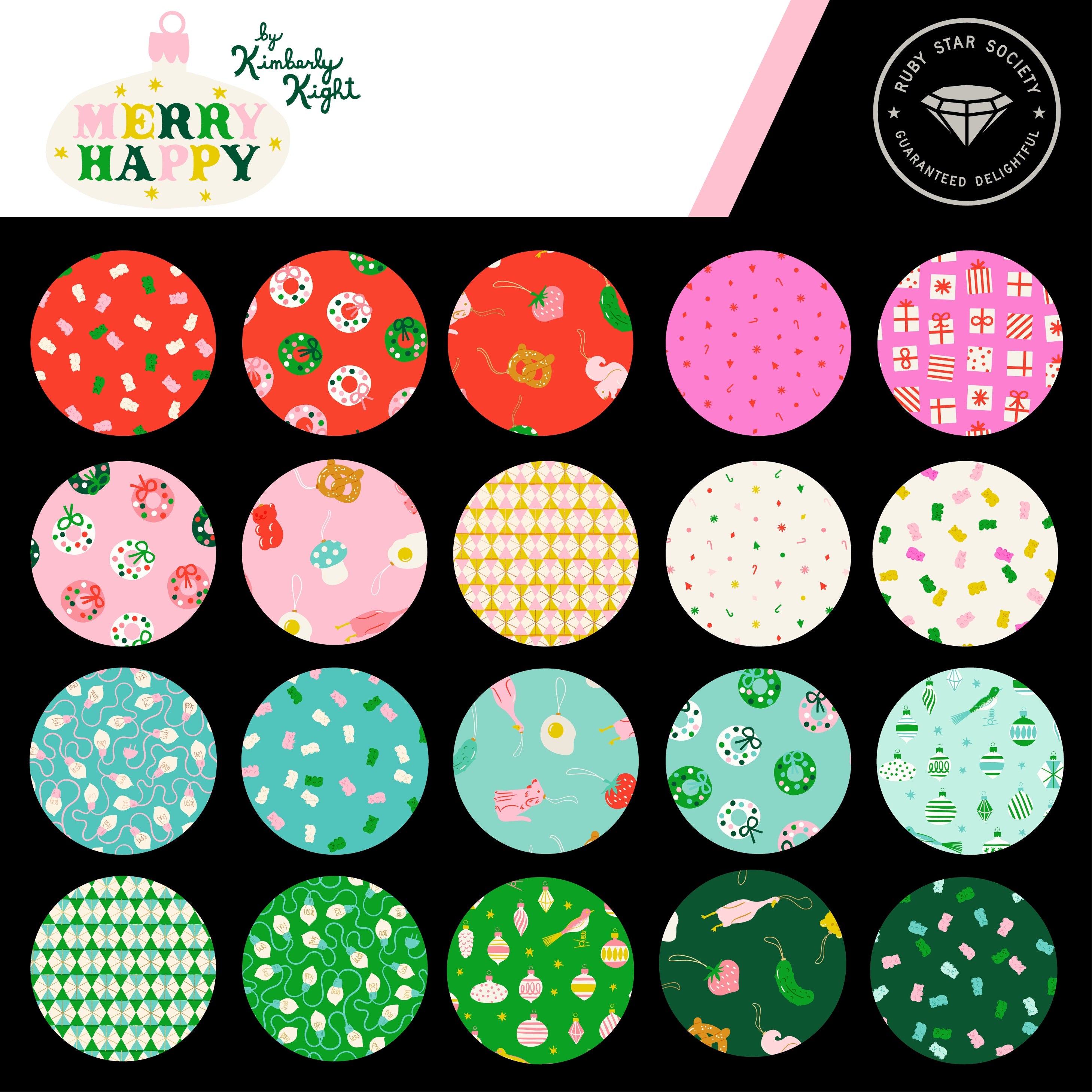 Ruby Star Society | Merry Happy | Fat Quarter Bundle (26FQ + 2 Panels)
