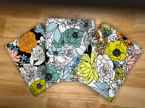 Alli K | True to Hue | Modern Line Blooms | Half Yard Bundle (3 HYs)