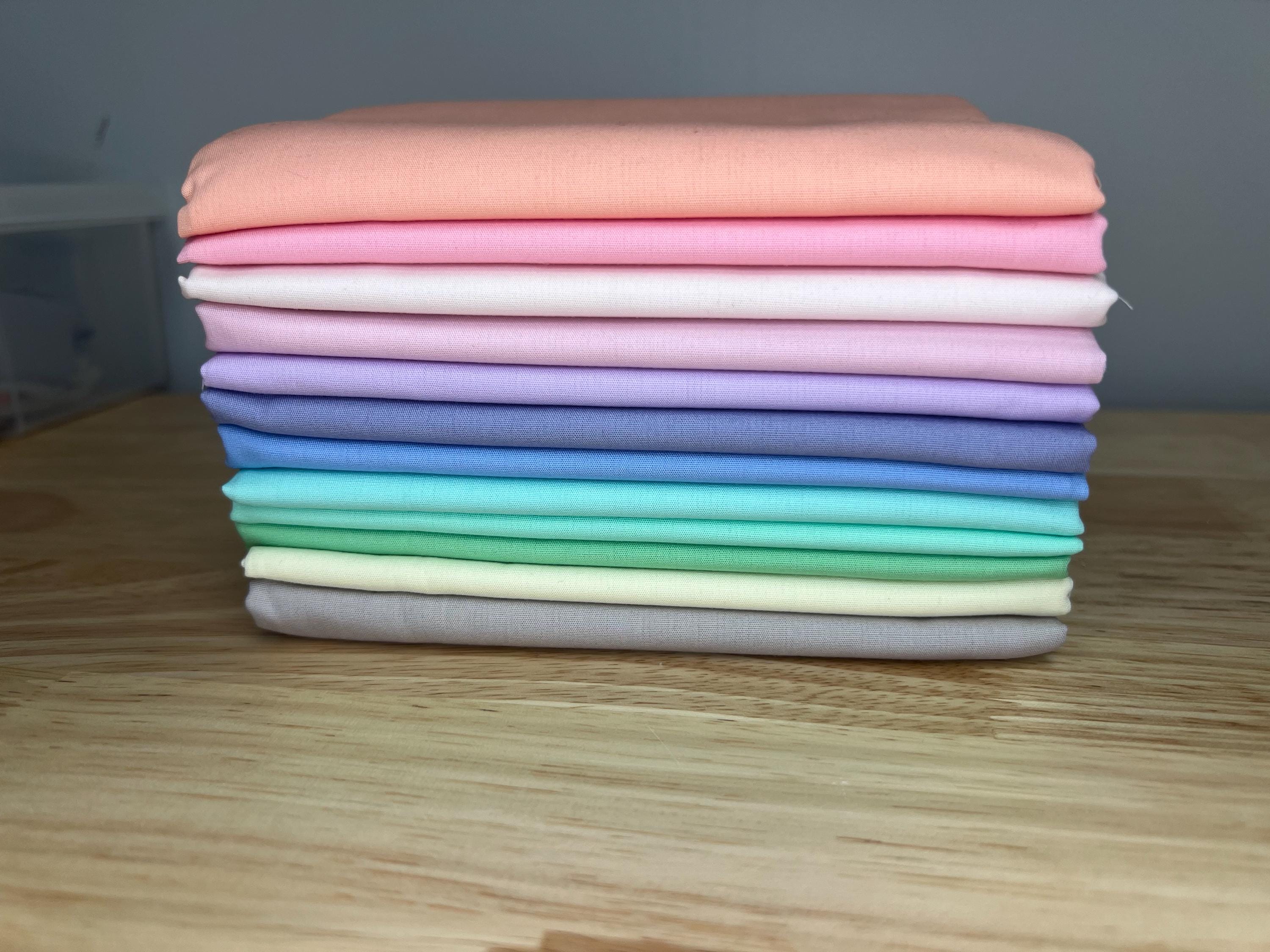 Art Gallery Fabrics | Pure Solids Fat Quarter or Half Yard Bundle | Ethereal Edition (12)
