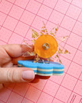 Sun and clouds thread cutter
