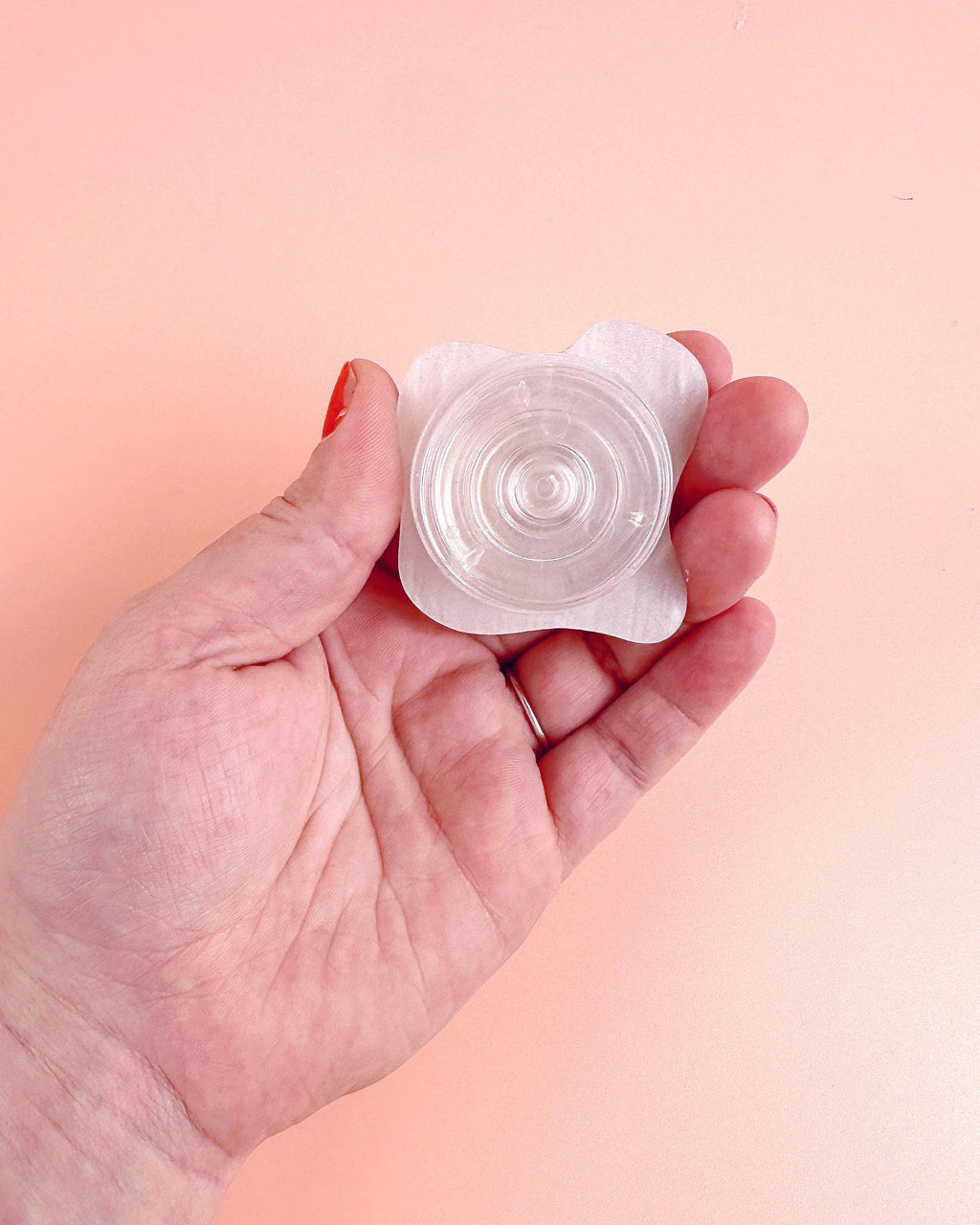 Over easy egg pop-up ruler handle