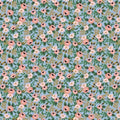 Cotton + Steel Fabrics | Rifle Paper Company | Garden Party | Metallic Chambray Rosa